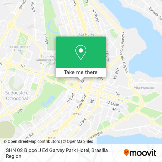 SHN 02 Bloco J Ed  Garvey Park Hotel map