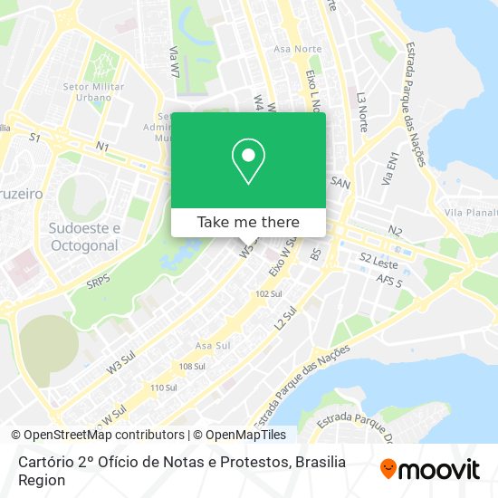Cartório 2º Ofício de Notas e Protestos map
