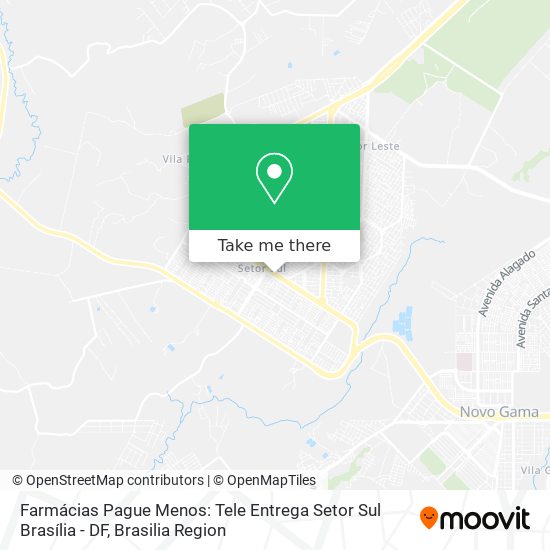 Farmácias Pague Menos: Tele Entrega Setor Sul Brasília - DF map