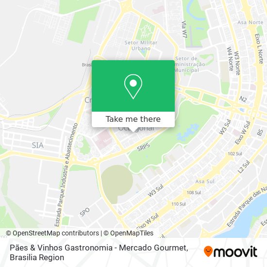 Pães & Vinhos Gastronomia - Mercado Gourmet map
