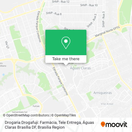 Drogaria Drogafuji: Farmácia, Tele Entrega, Águas Claras Brasília DF map