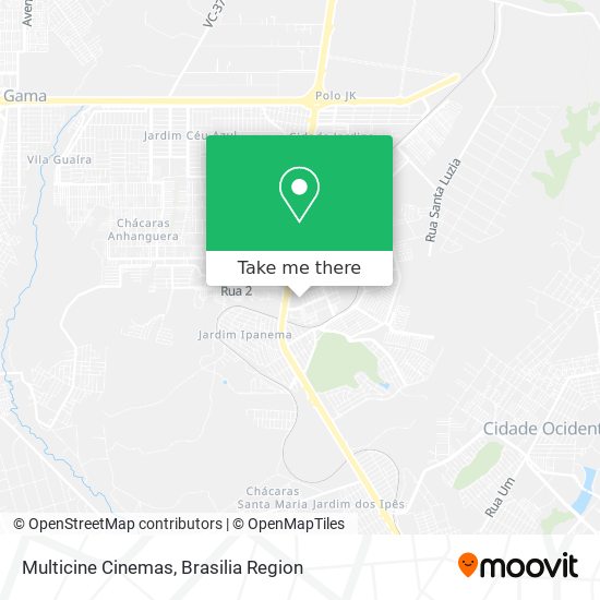 Multicine Cinemas map