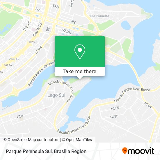 Parque Península Sul map