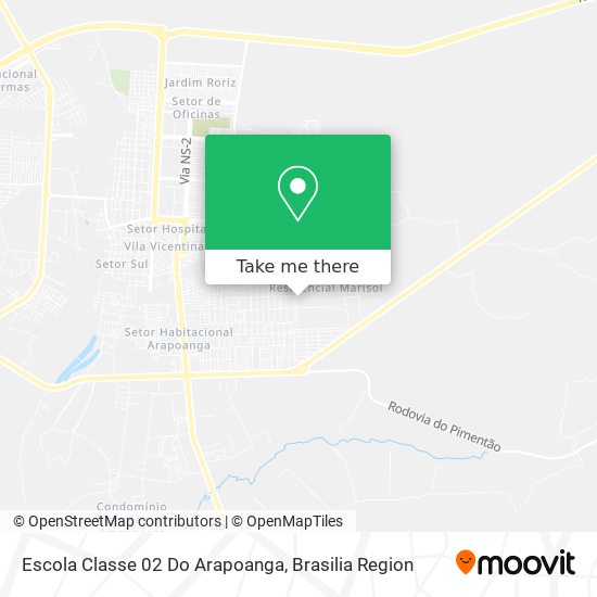 Escola Classe 02 Do Arapoanga map