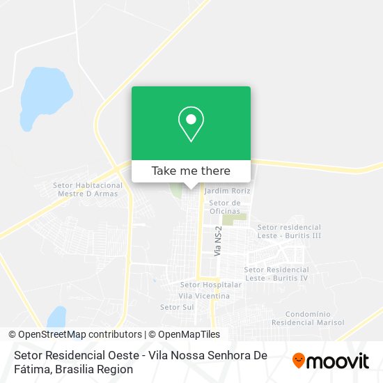 Setor Residencial Oeste - Vila Nossa Senhora De Fátima map