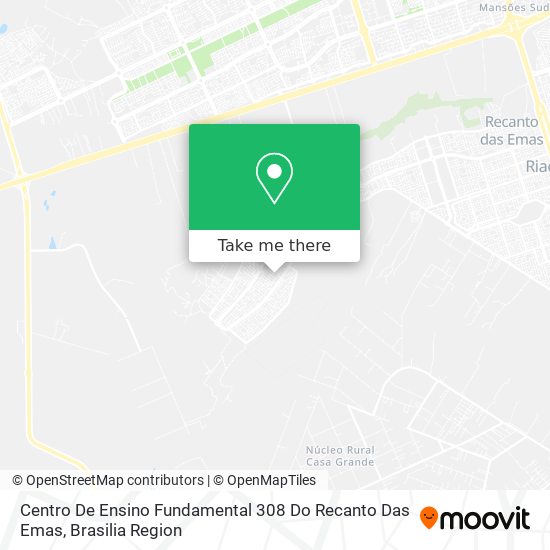 Centro De Ensino Fundamental 308 Do Recanto Das Emas map