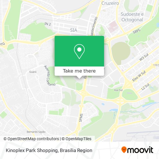 Mapa Kinoplex Park Shopping