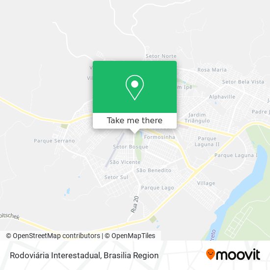 Rodoviária Interestadual map