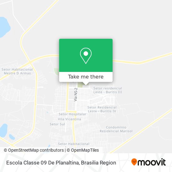 Escola Classe 09 De Planaltina map