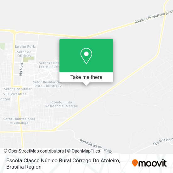 Escola Classe Núcleo Rural Córrego Do Atoleiro map