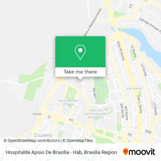 Hospitalde Apoio De Brasília - Hab map