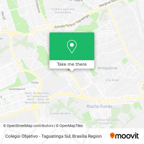 Colégio Objetivo - Taguatinga Sul map