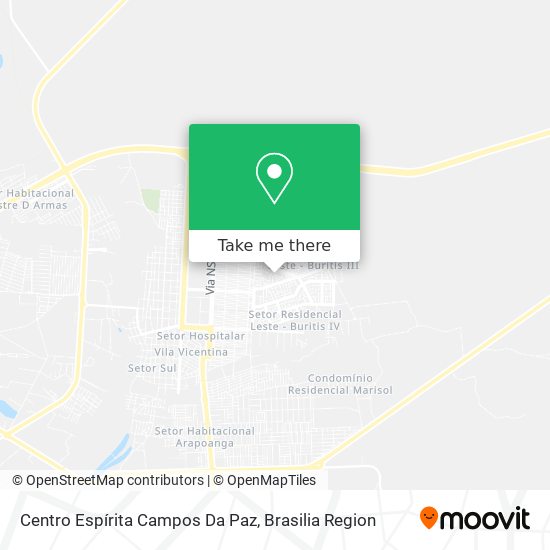 Centro Espírita Campos Da Paz map