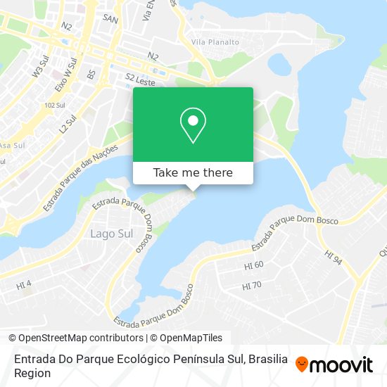 Entrada Do Parque Ecológico Península Sul map