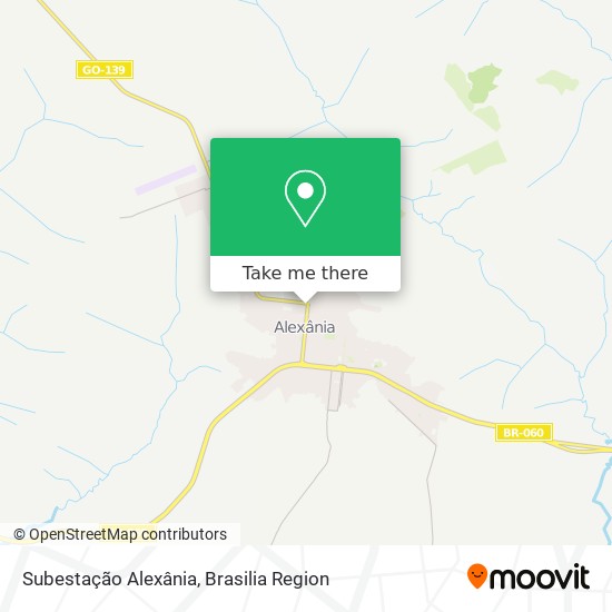 Subestação Alexânia map