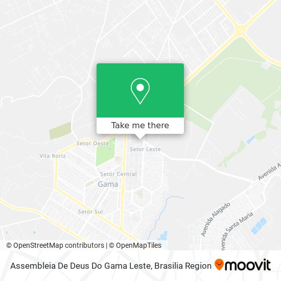 Assembleia De Deus Do Gama Leste map