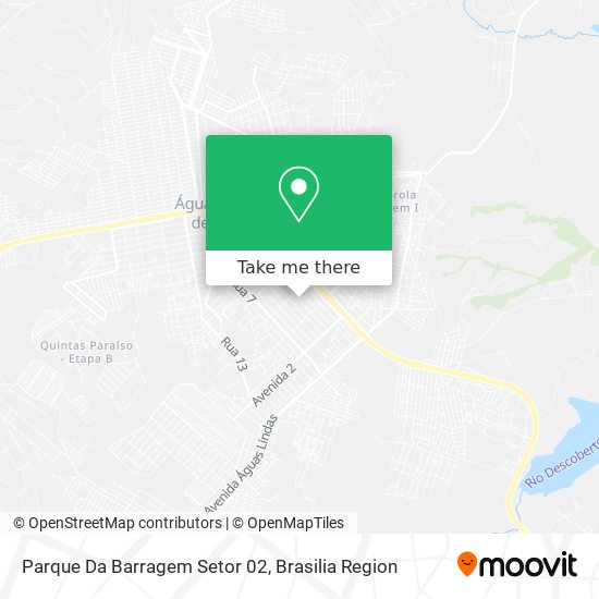 Parque Da Barragem Setor 02 map