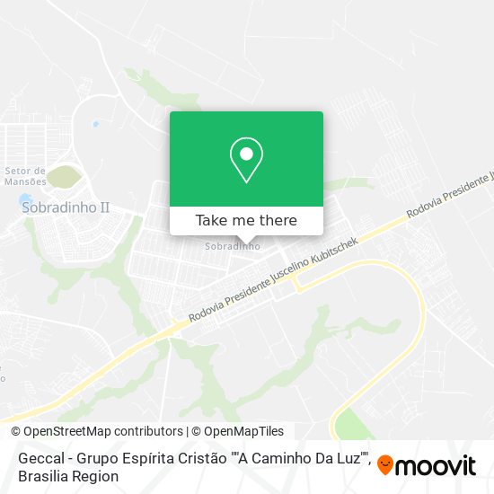 Geccal - Grupo Espírita Cristão ""A Caminho Da Luz"" map