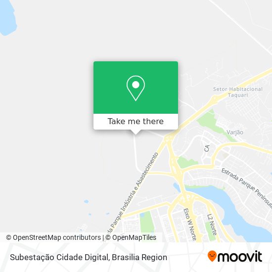 Subestação Cidade Digital map
