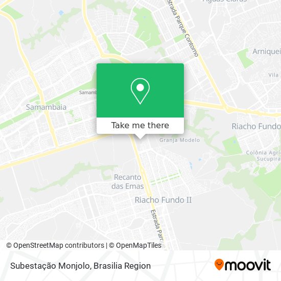Subestação Monjolo map