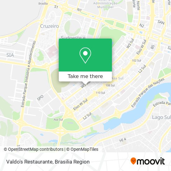 Valdo's Restaurante map