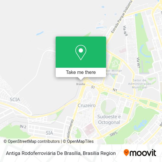 Antiga Rodoferroviária De Brasília map