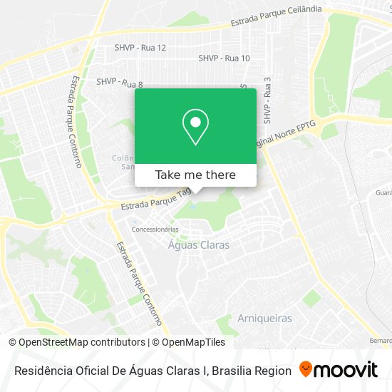 Residência Oficial De Águas Claras I map