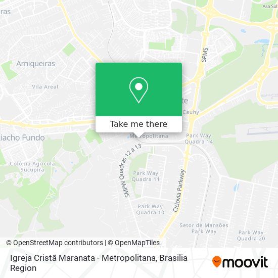 Igreja Cristã Maranata - Metropolitana map