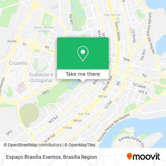 Espaço Brasilia Eventos map