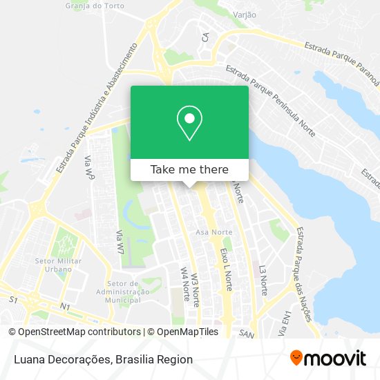 Luana Decorações map