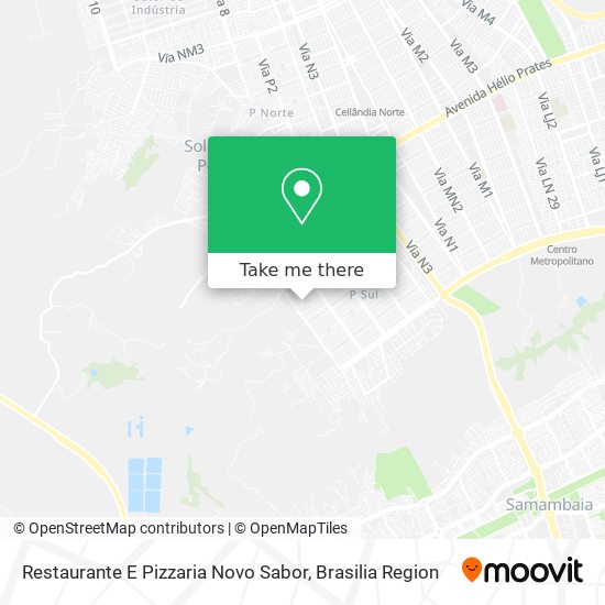 Restaurante E Pizzaria Novo Sabor map