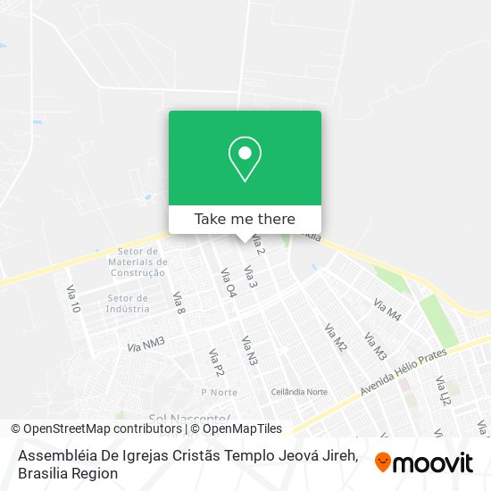 Assembléia De Igrejas Cristãs Templo Jeová Jireh map