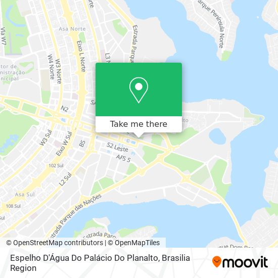 Espelho D'Água Do Palácio Do Planalto map