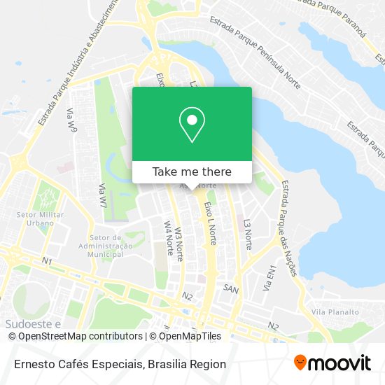 Ernesto Cafés Especiais map