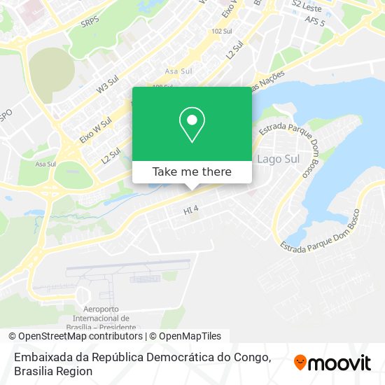 Embaixada da República Democrática do Congo map