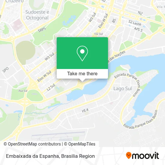 Embaixada da Espanha map