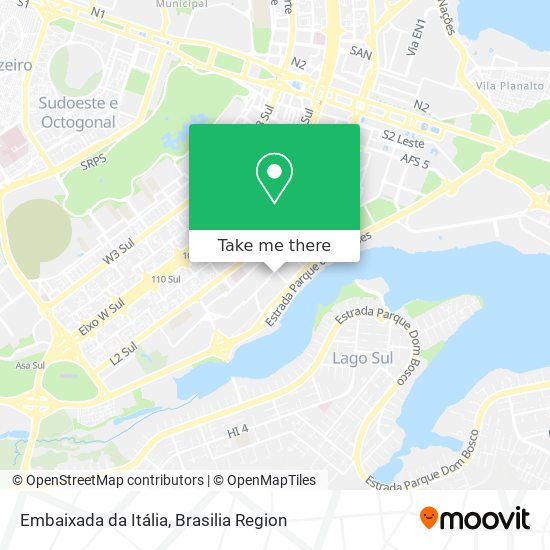 Embaixada da Itália map