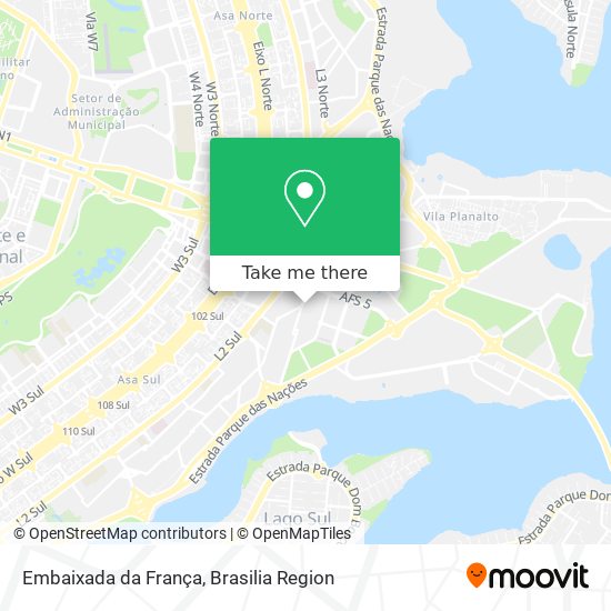 Embaixada da França map