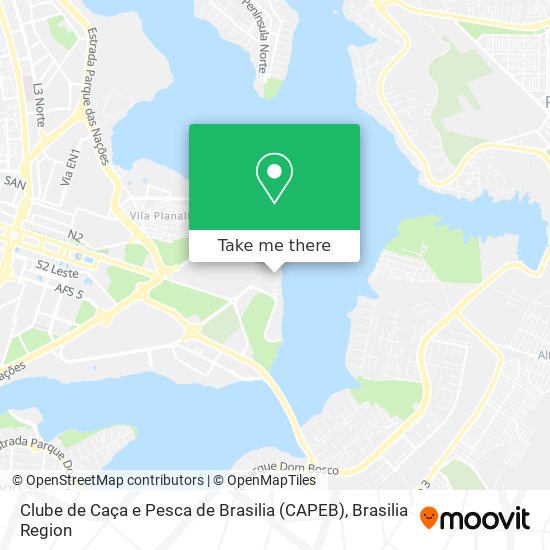 Clube de Caça e Pesca de Brasilia (CAPEB) map