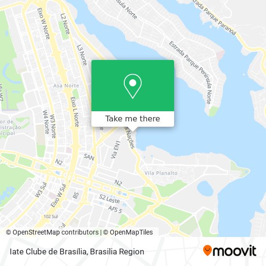 Iate Clube de Brasília map