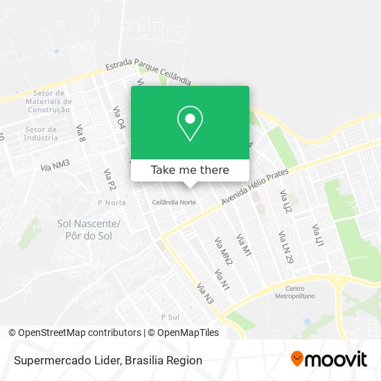 Supermercado Lider map