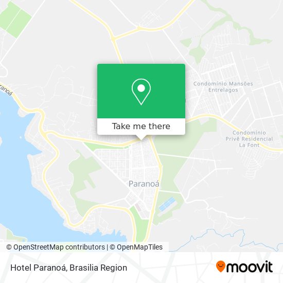 Hotel Paranoá map