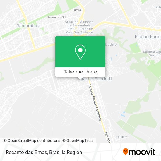 Mapa Recanto das Emas