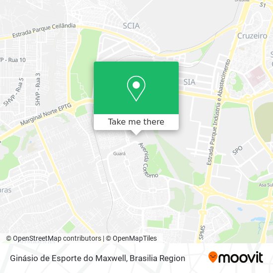 Mapa Ginásio de Esporte do Maxwell