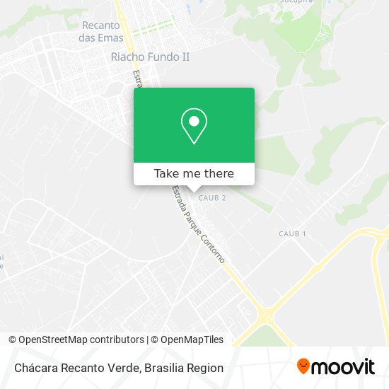 Chácara Recanto Verde map