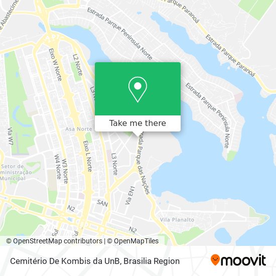 Mapa Cemitério De Kombis da UnB