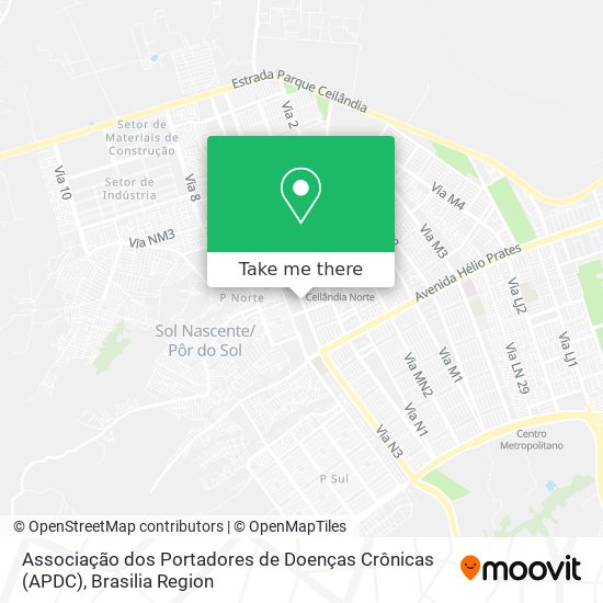 Associação dos Portadores de Doenças Crônicas (APDC) map