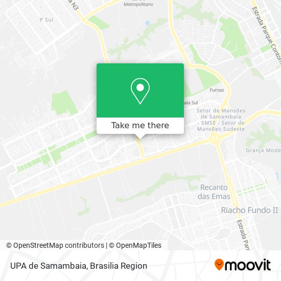 UPA de Samambaia map