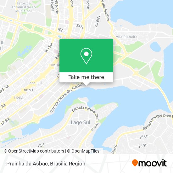 Prainha da Asbac map