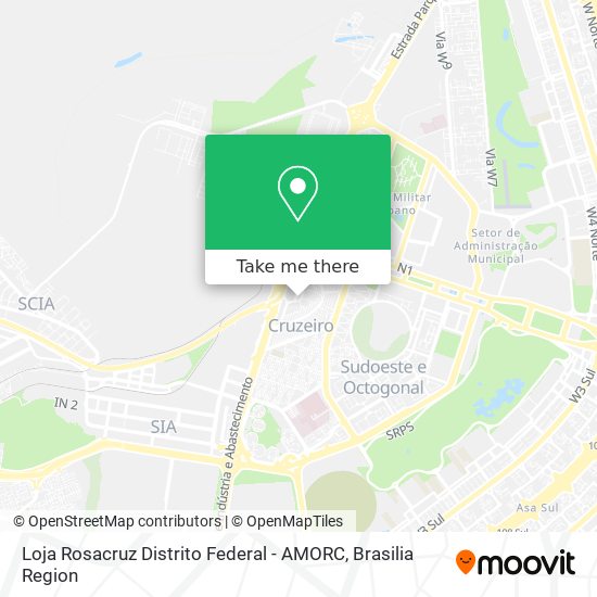 Loja Rosacruz Distrito Federal - AMORC map